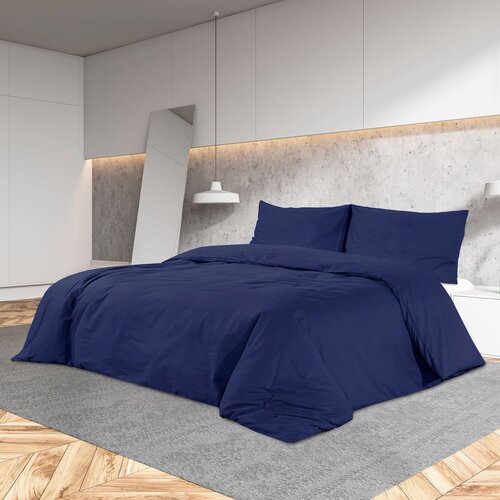 vidaXL Set posteljine za poplun modri 135x200 cm lagana mikrovlakna Cijene