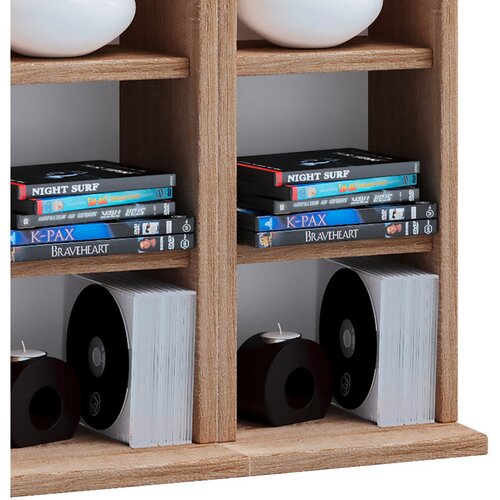 MID.YOU REGAL ZA CD-JE 42/92/20 cm barve hrasta Slike