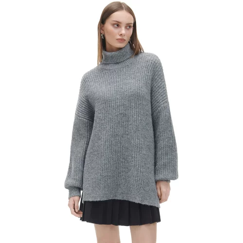 Cropp ženski džemper s visokim ovratnikom - Siva  8409Z-90M