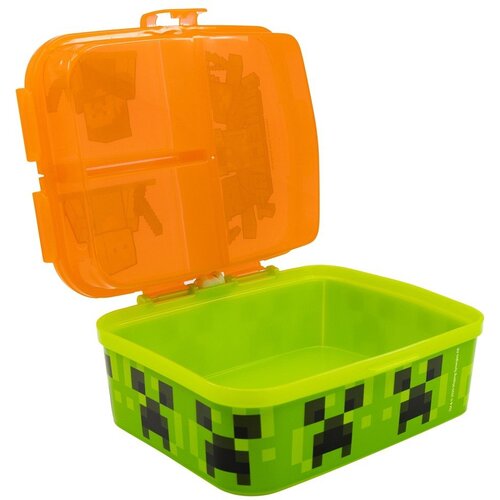 STOR Narančasta plastična dječja kutija za ručak Minecraft &amp;ndash; Slike