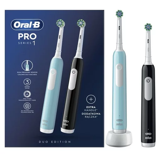 Oral-b Pro Series 1 DUO električna četkica za zube Blue & Black 2 kom