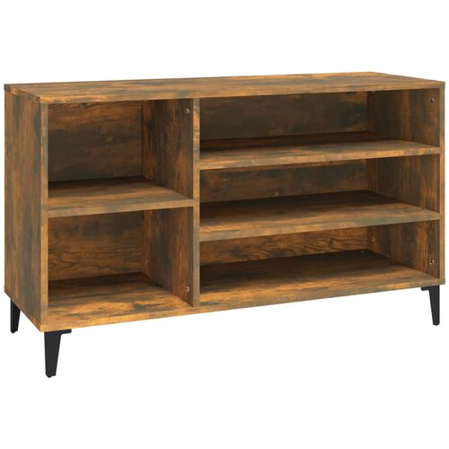 Maison Chic Omarica za obutev - Kopa za čevlje dimljeni hrast 102x36x60 cm inženirski les, (21776569) Slike
