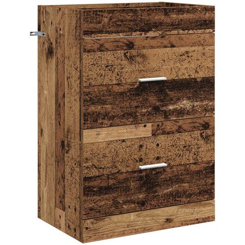 VidaXL Kabinetski ormarić ispod Lavabo - Umivaonika Staro drvo - Staro drvo 56 x 37 5 x 81 cm Slike