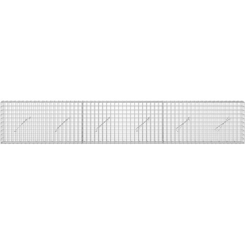  Gabion s 5 mm žicom i mrežom 5x5 cm 300x10x50 cm Slike