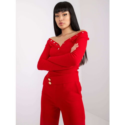RUE PARIS Blouse-RV-BZ-7439.18-red Cene
