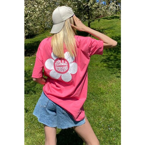 Madmext T-Shirt - Pink - Oversize Slike