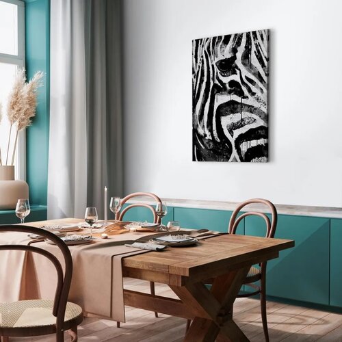  Slika - Striped Nature (1 Part) Vertical 80x120 Na talijanskom platnu Slike