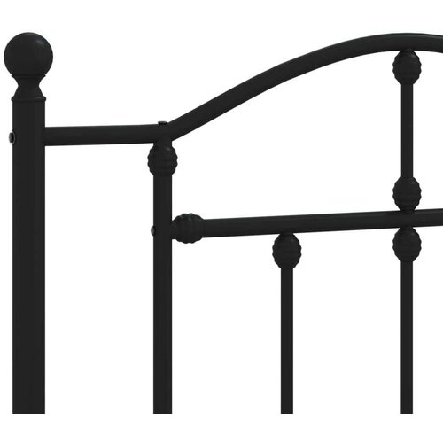  Metalno uzglavlje crno 107 cm Slike