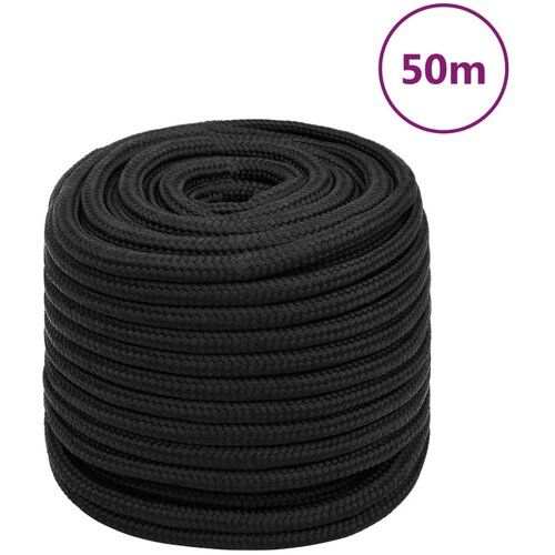 vidaXL Brodski konop tamnocrni 18 mm 50 m od polipropilena Cijene
