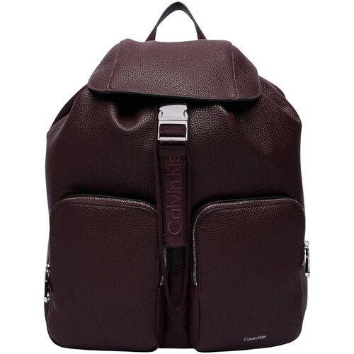 Calvin Klein Jeans Nahrbtniki WEBBING STRAP FLAP B?ACKPACK LV04F3645G Bordo Slike