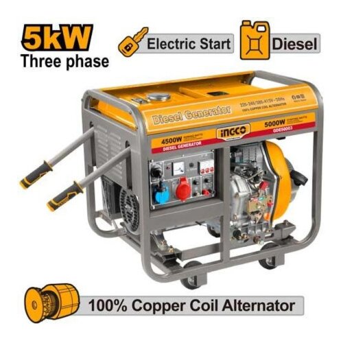 Ingco gde50003 dizel generator trofazni 5kw super ( GDE50003 ) Cene