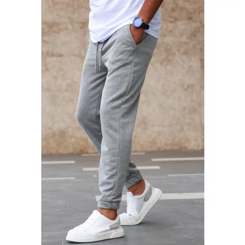 Madmext Gray Basic Tracksuit 5424