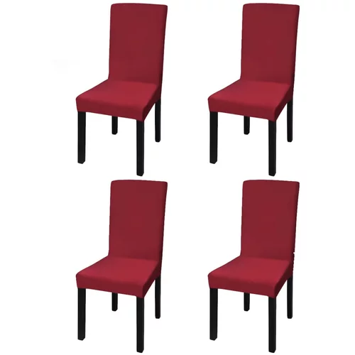  Rastezljive navlake za stolice 4 kom Bordo