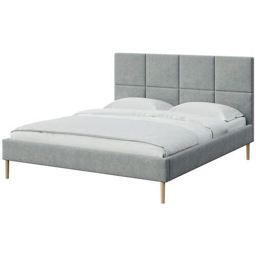 MESONICA Sivi tapecirani bračni krevet s podnicom 160x200 cm Alano – Cijene