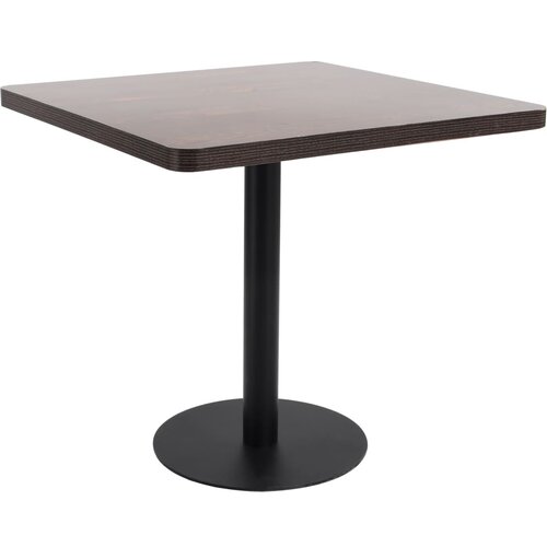 VidaXL Bistro miza temno rjava 80x80 cm mediapan Slike