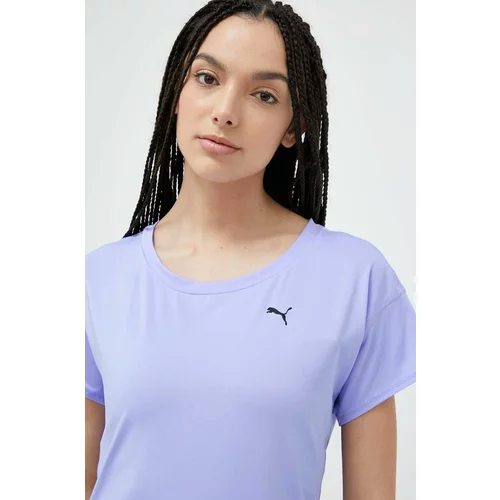 Puma Kratka majica za vadbo Train Favorite vijolična barva