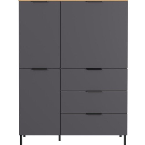 Germania Siva visoka komoda v hrastovem dekorju 109x146 cm California - Germania Cene