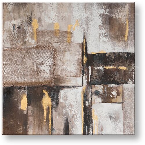  Naslikana slika na platnu abstrakt 1-delna CWF11292SDE1 - 70x70 cm Cijene