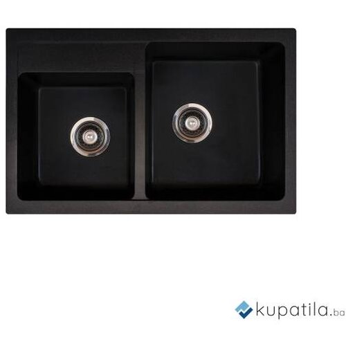  Sudoper crni Xgranit Quadro 2D Plus Metalac Cijene