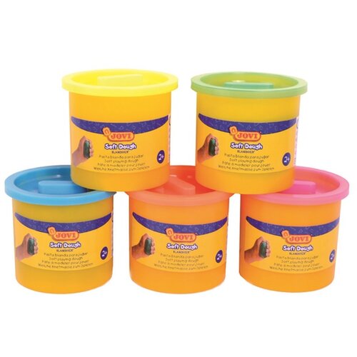 Jovi Plastelin v lončkih BLANDIVER neonski odtenki 5 x 110 g RABLJENO Cene