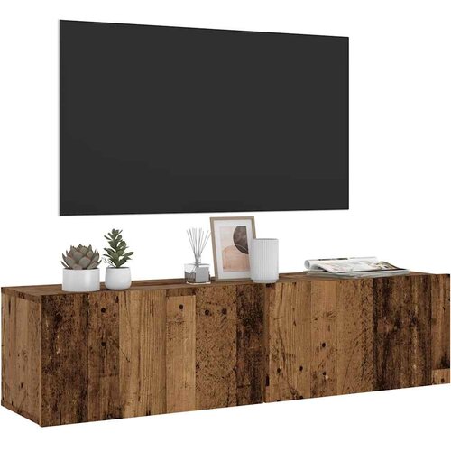  Zidni TV ormarić staro drvo 120x30x30 cm konstruirano drvo Cijene
