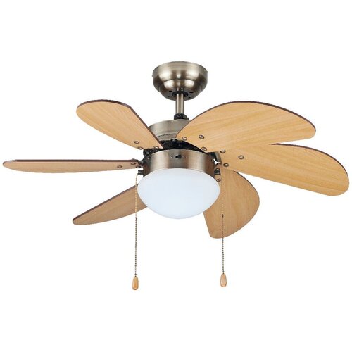 GSC plafonski ventilator 32' sa lampom, drvo/inox Cene