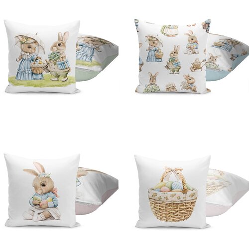 Mila Home Ukrasne jastučnice u setu 4 kom s uskršnjim motivom 43x43 cm – Cijene