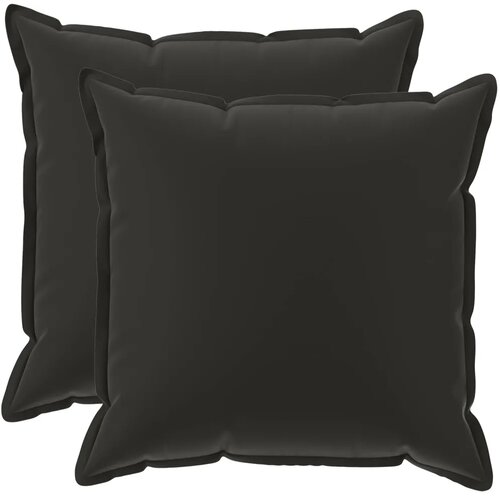  Jastuk s jastukom HOUTEN 2 kom. Crna Poliester - Crna 65 x 65 cm 2 Slike
