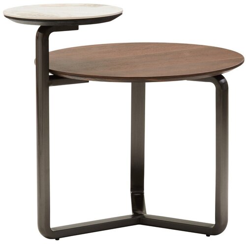 Premier Housewares Smeđi okrugao stolić za kavu od masivnog eukaliptusa 55x67 cm Imperia &ndash; Cijene