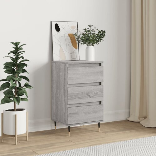 VidaXL Komoda siva sonoma 40x35x70 cm inženirski les Slike