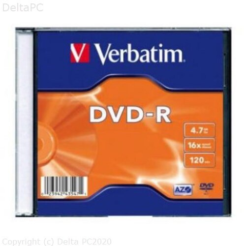  DVD-R VERBATIM 4.7GB 16X MATT SILVER SLIM CASE Cijene