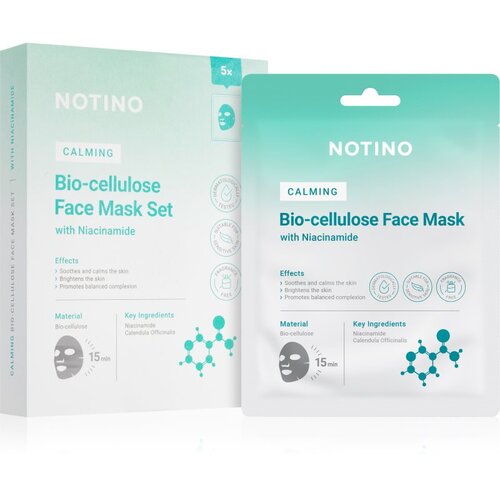 Notino Calming Bio-Cellulose Face Mask with Niacinamide set sheet maski s umirujućim djelovanjem Cene
