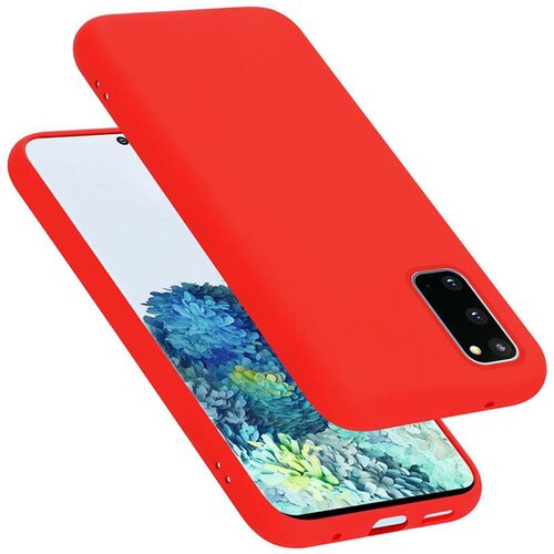 Cadorabo Ohi&amp;scaron;je, združljiv s Samsungom v tekoči rdeči barvi - za&amp;scaron;čitni pokrov iz fleksibilnega silikona TPU, (20587838) Slike