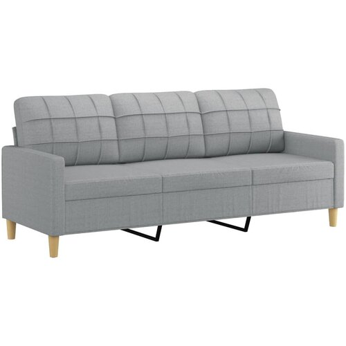 Maison Chic kavč - Sofa - Kanape trosed svetlo siv 180 cm blago, (21727328) Cene