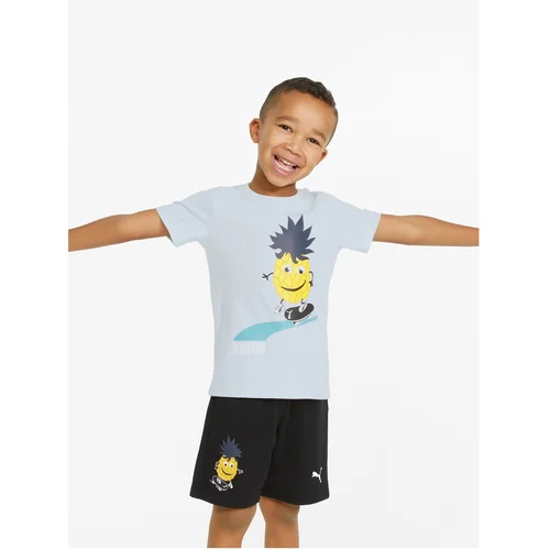 Puma Light Blue Boys Patterned T-Shirt Fruit Mates - unisex