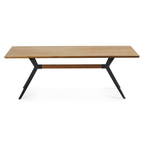 Kave Home Jedilna miza z mizno ploščo v hrastovem dekorju 90x160 cm Amethyst – Cene