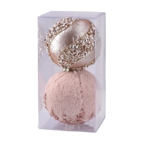  Icy lux novogodi&amp;scaron;nja kugla set zlatno-roze 12cm miks 2k ( 780306 ) Slike