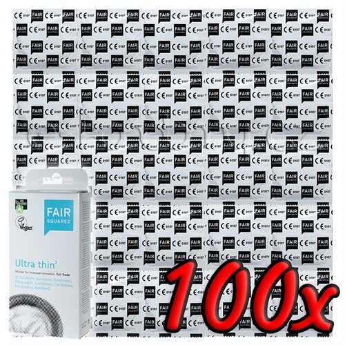 FAIR Squared Ultra Thin - Fair Trade Vegan Condoms 100 pack Cijene