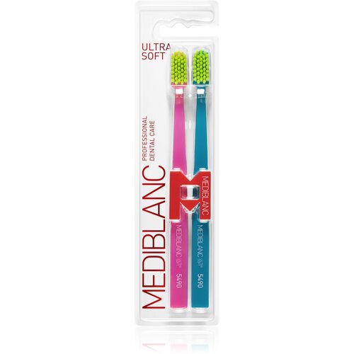 MEDIBLANC 5490 Ultra Soft zobna ščetka Pink, Blue 2 kos Cene