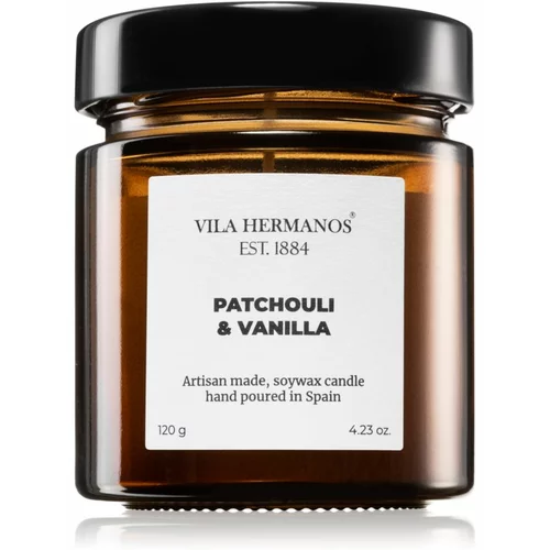 Vila Hermanos Apothecary Patchouli & Vanilla mirisna svijeća 120 g