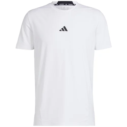 Adidas Tehnička sportska majica 'Designed for Training Workout' crna / bijela