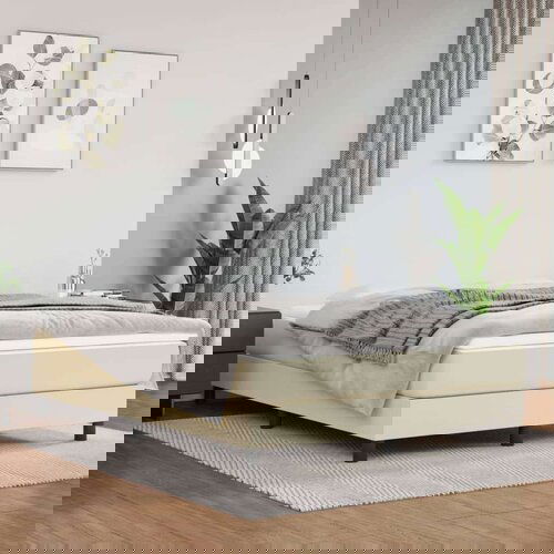  Madrac s džepičastim oprugama krem 140x190x20 cm umjetne kože Cijene