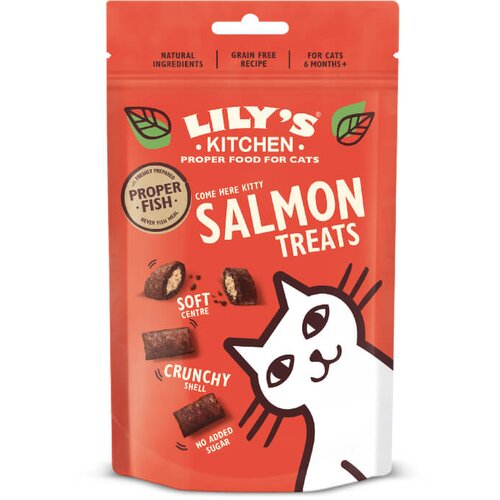 Lily&amp;#039;s Kitchen Salmon Treats polnjene blazinice z lososom - 60 g Slike