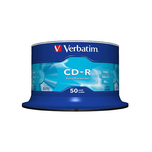 Verbatim CD-R, 700 MB,52X,spindle 50 kom EXTRA PRO.43351 Slike