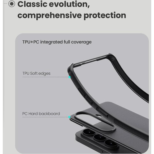 Nillkin Super Frosted PRO magnetska stražnja maska za Samsung Galaxy S26 crna Slike