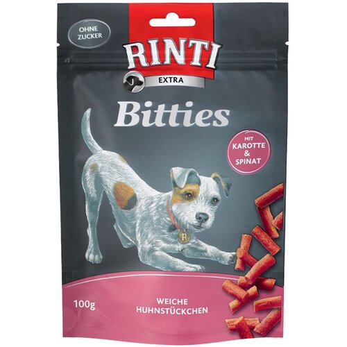 Rinti Extra Bitties 100 g - Piščanec s korenčkom & špinačo Cene
