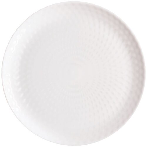 Luminarc PAMPILLE KROŽNIK PLITVI BEL 25cm, 1 KOS, (22153483) Cene