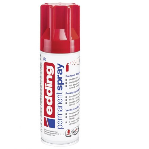 Boja AKRILNA U SPREJU 200ML PERMANENTNA EDDING 5200952 SJAJNA CRVENA Cene