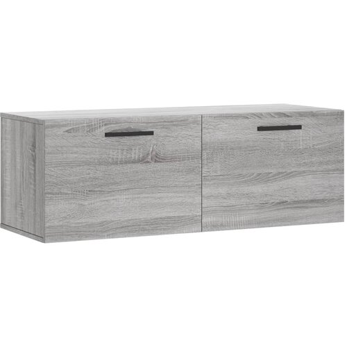  Zidni ormarić siva boja hrasta 100x36,5x35 cm konstruirano drvo Slike