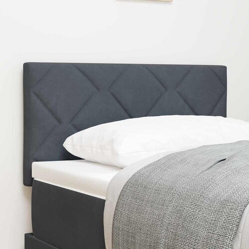 LED glava kreveta Tamno siva 80 cm Baršun Cene